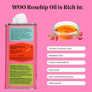 WOO™ Rosehip Oil, 100% Organic