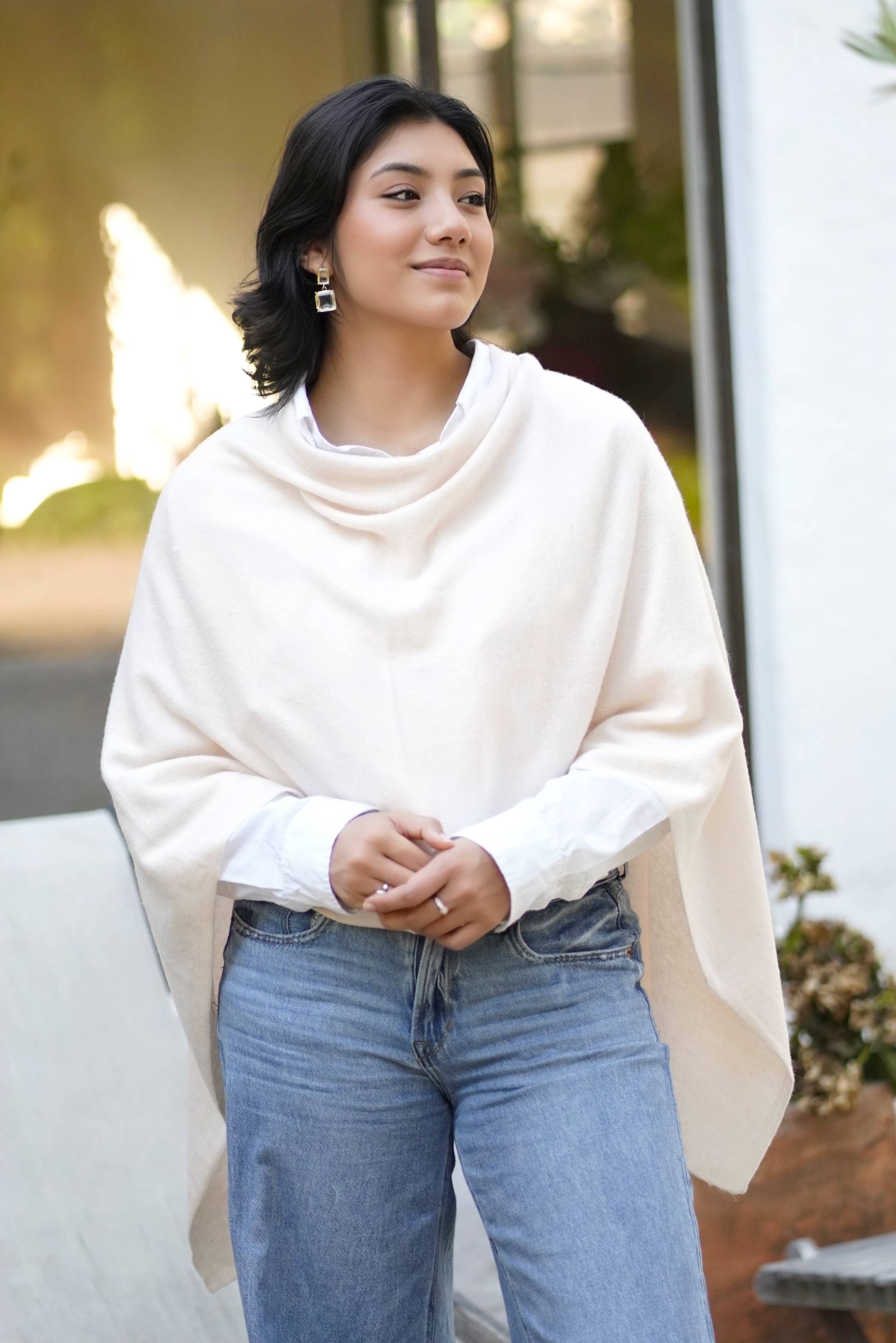 Cassie Cashmere Poncho