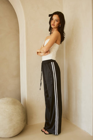 Satin Track Pants