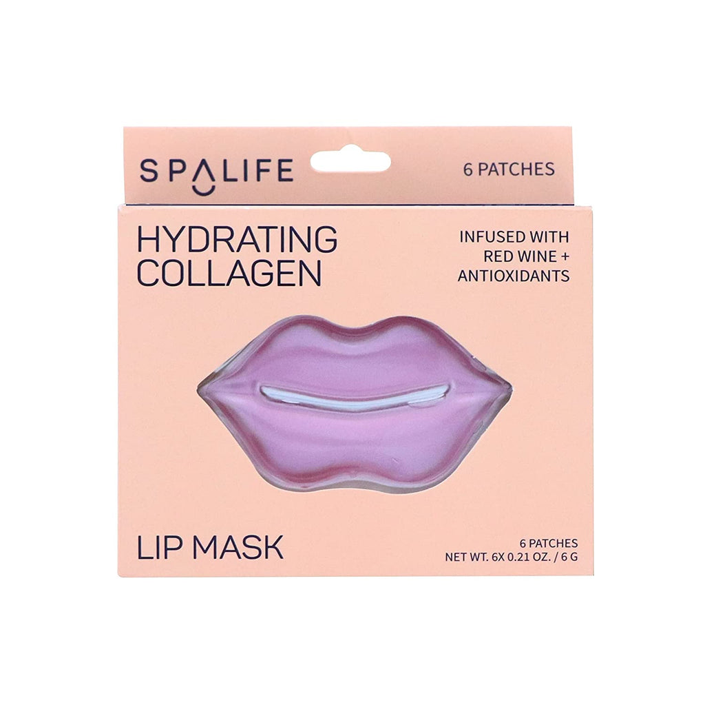 Hydrating Collagen & Red Wine Hydrogel Lip Masks - 8 Ct