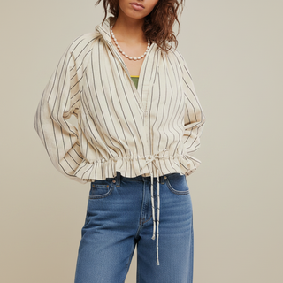 Free People Devon Balloon Barrel Jacket