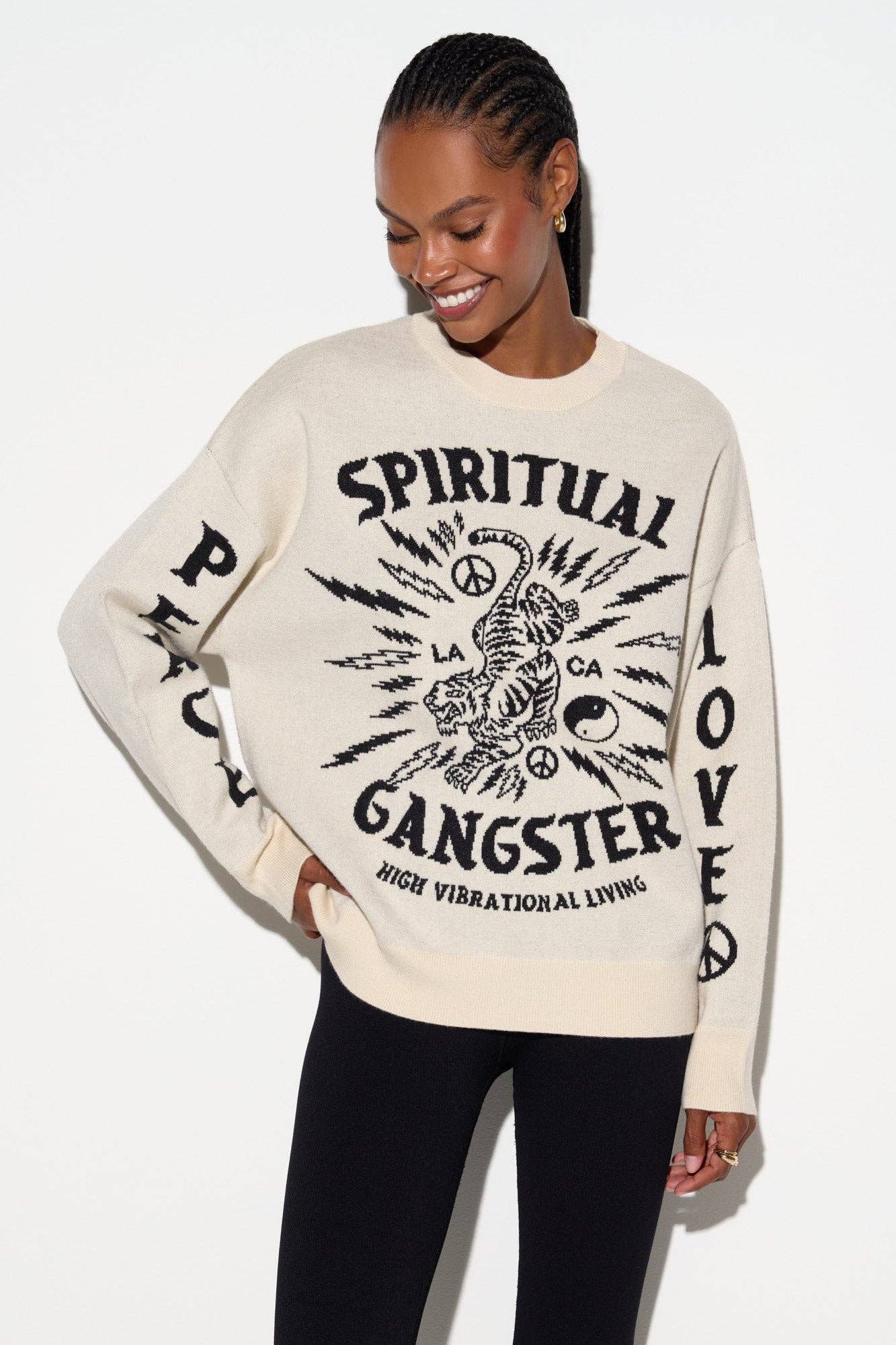 Spiritual Gangster El Tigre Claire Sweater