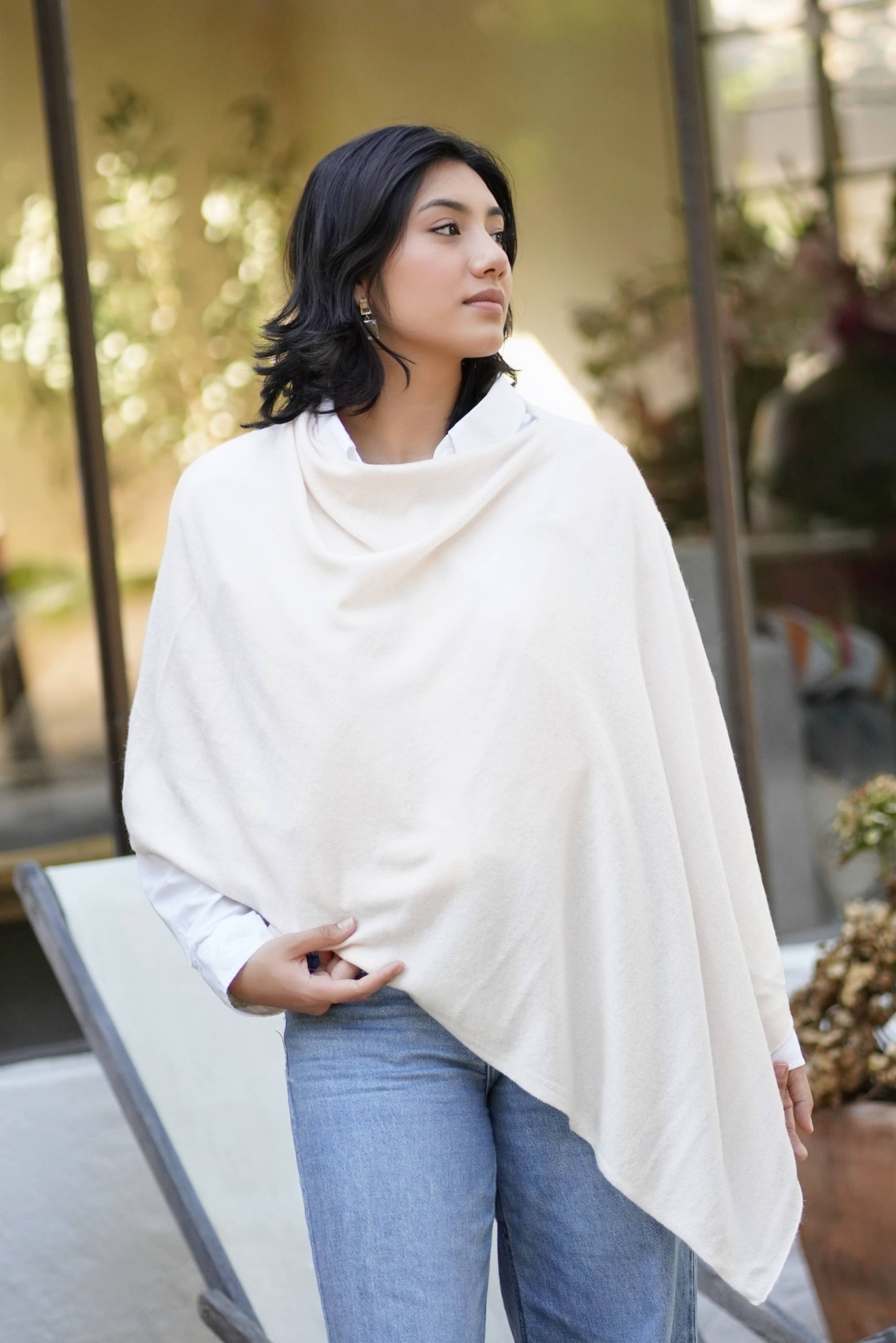 Cassie Cashmere Poncho