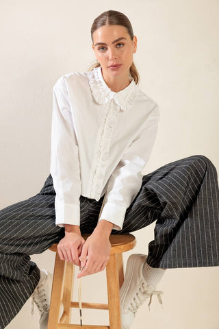Paris White Button Down