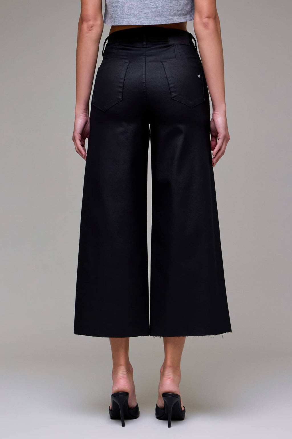 Nori Coated Wide Leg, Hidden Jeans