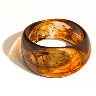 Caelia Modern Bold Statement Resin Bangle