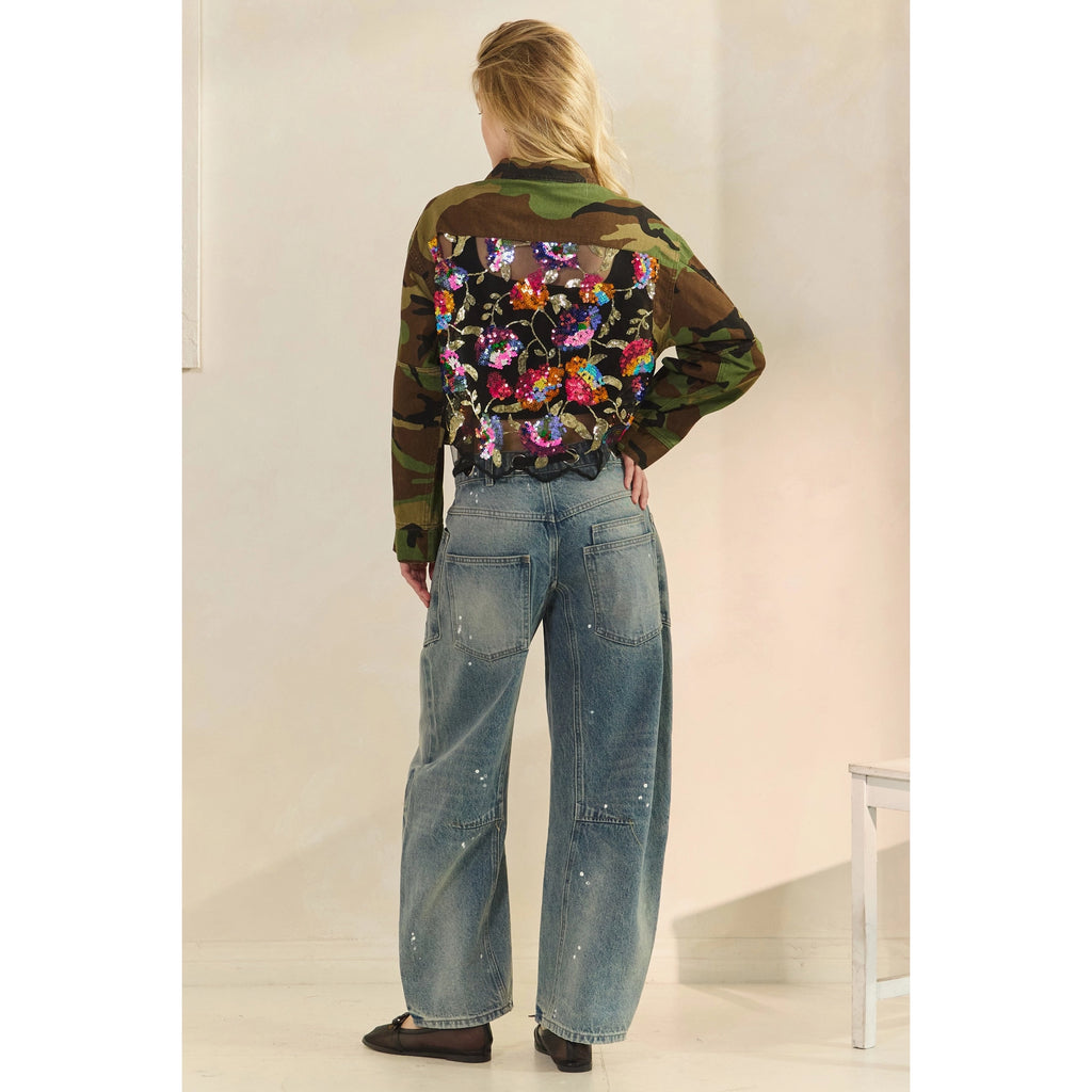 Emerald Floral Shacket