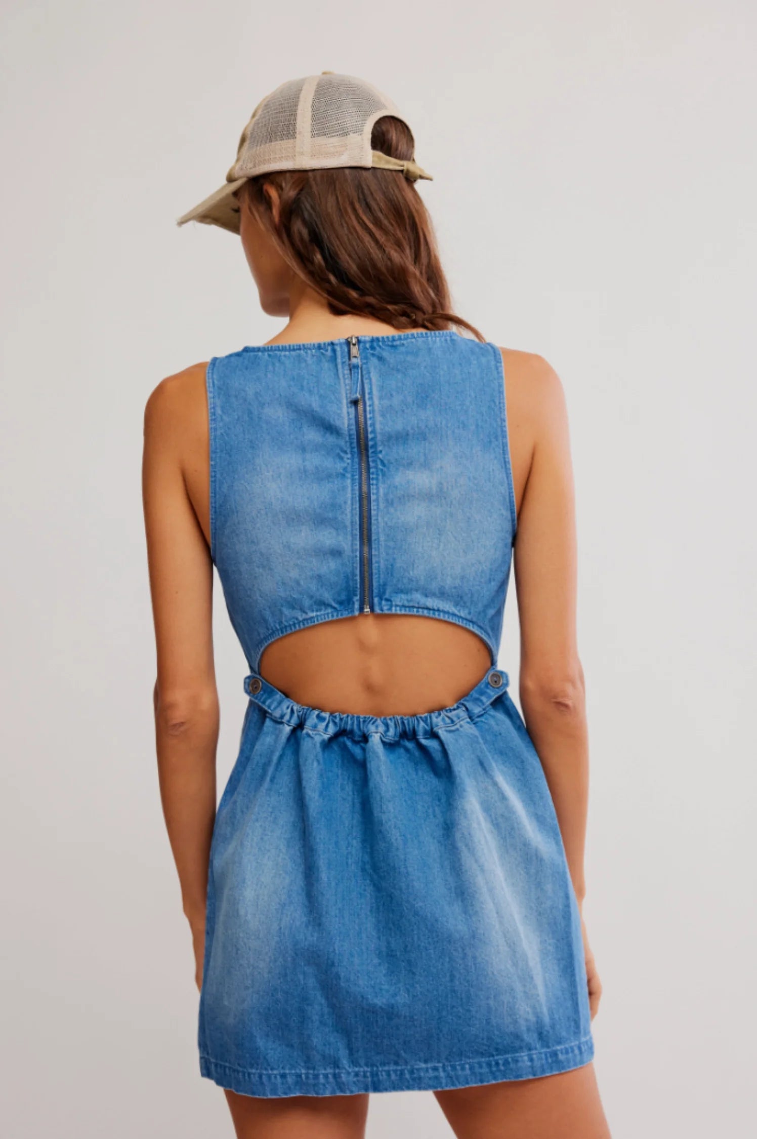 Free People Atlas Denim Mini Dress