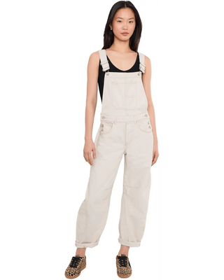 Free People Good Luck Overalls in Milk