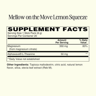 HUA Mellow on the Move - Magnesium L-theanine