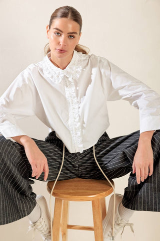 Paris White Button Down