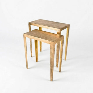Guilded Nesting Side Tables - Set of Two