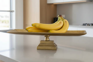 Bianca Serving Tray in Antique Brass, by BIDKhome