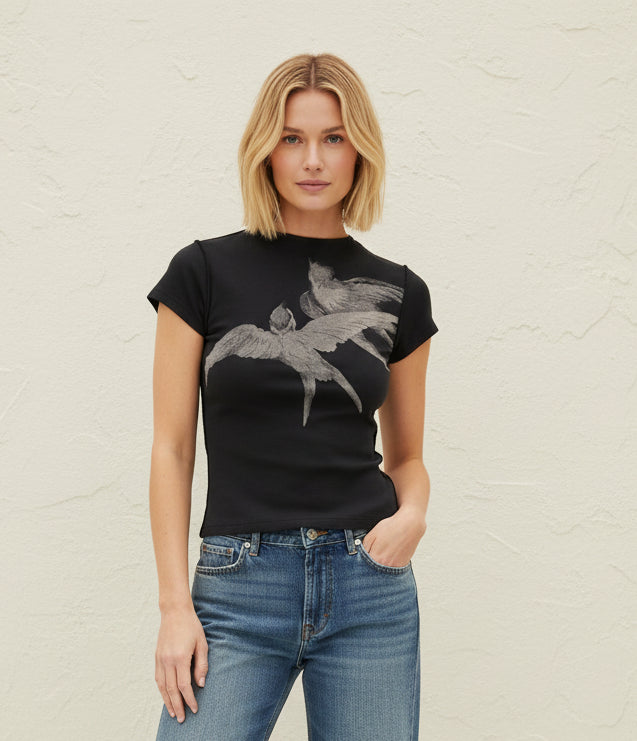 Free People Birds in Flight Tee