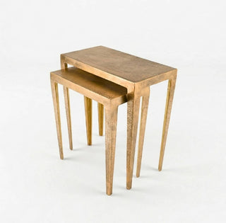 Guilded Nesting Side Tables - Set of Two