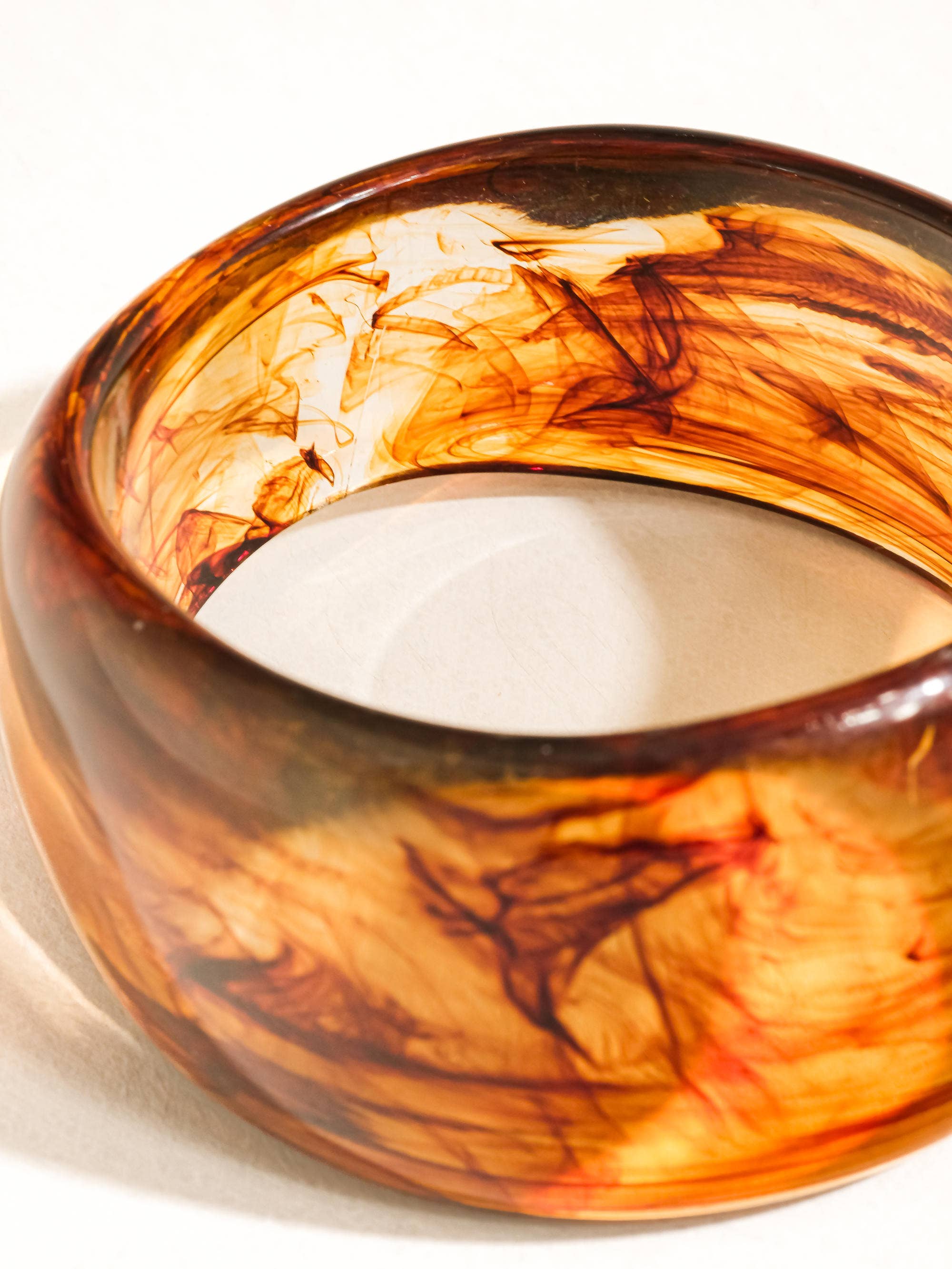 Caelia Modern Bold Statement Resin Bangle