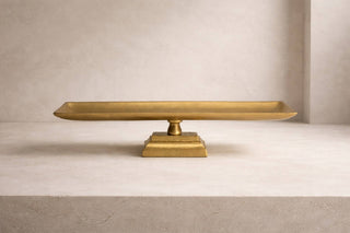 Bianca Serving Tray in Antique Brass, by BIDKhome