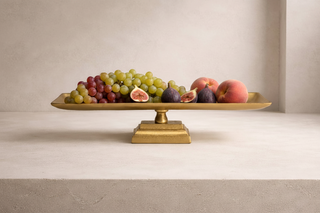 Bianca Serving Tray in Antique Brass, by BIDKhome