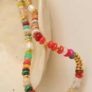 Boho Color Beaded Necklace