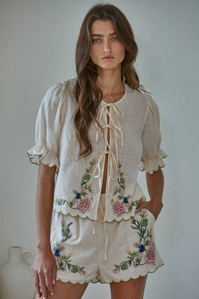 Lola Embroidered Top