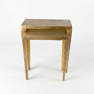 Guilded Nesting Side Tables - Set of Two