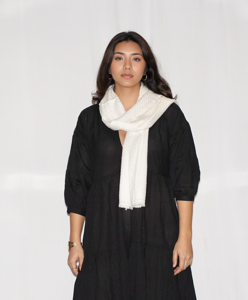 Herringbone Cashmere Scarf