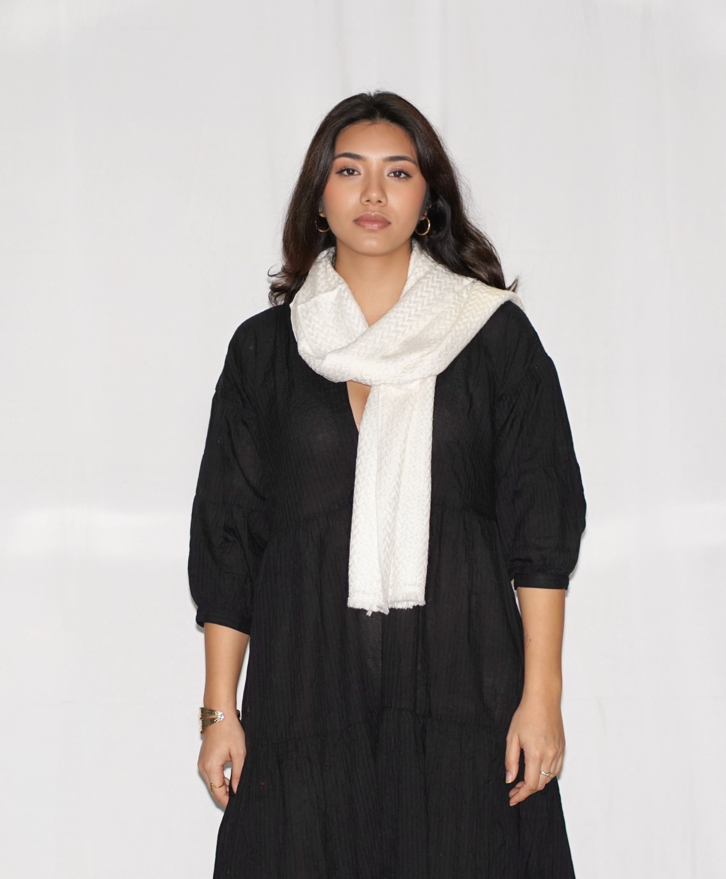 Herringbone Cashmere Scarf