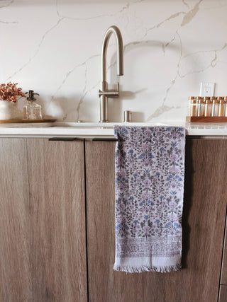 Hera Block Printed Khadi Hand Towels