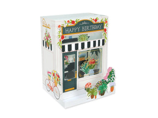 3D Flower Shop Birthday Card