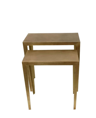 Guilded Nesting Side Tables - Set of Two