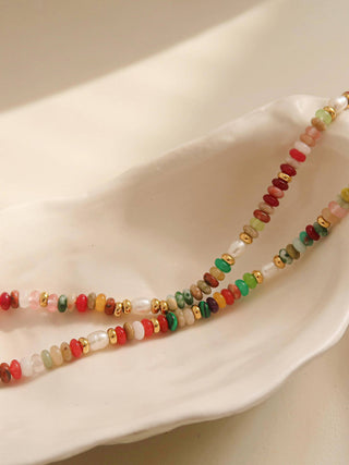 Boho Color Beaded Necklace