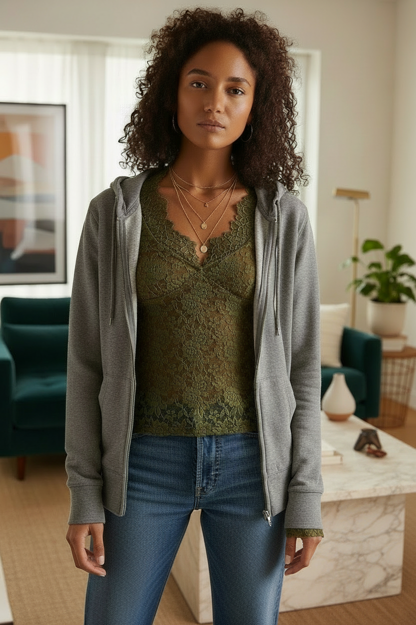 Free People All Day Lace Long Sleeve