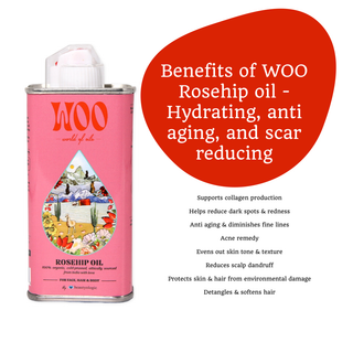 WOO™ Rosehip Oil, 100% Organic
