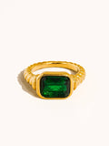 Laverne 18K Gold Non-Tarnish CZ Cocktail Ring