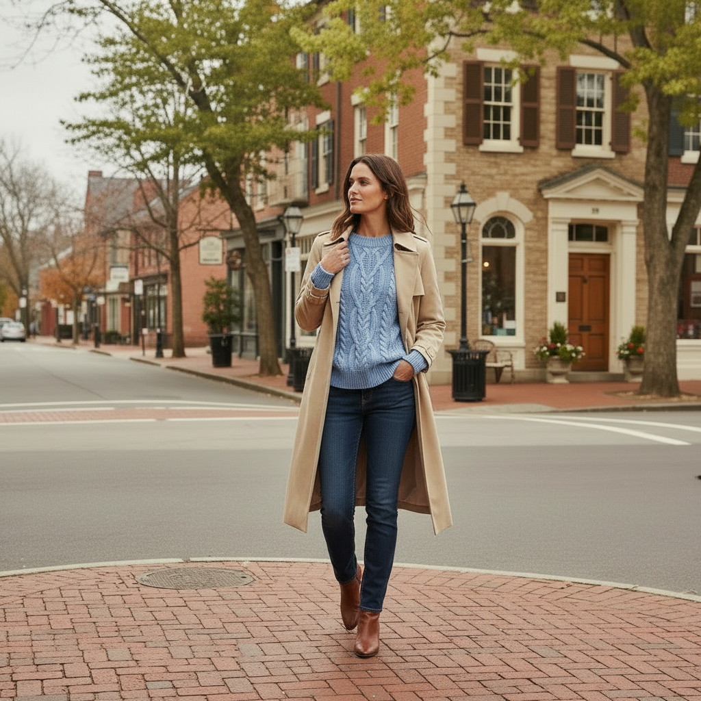 Free People Frankie Cable Knit in Della Robbia Blue