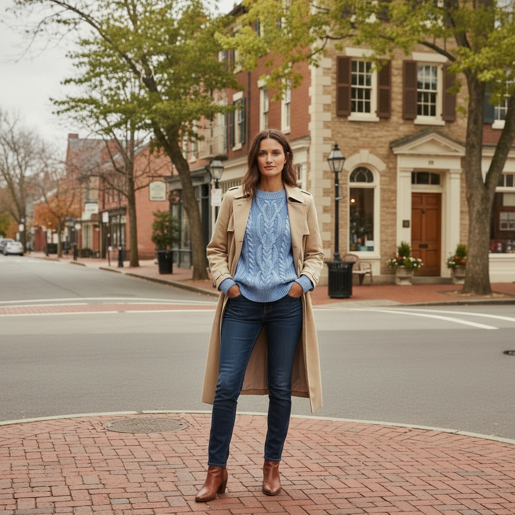 Free People Frankie Cable Knit in Della Robbia Blue