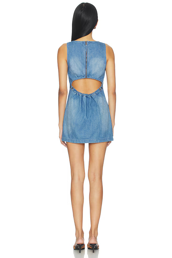 Free People Atlas Denim Mini Dress