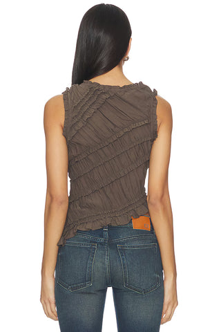 Free People Pink Sands Smocked Top