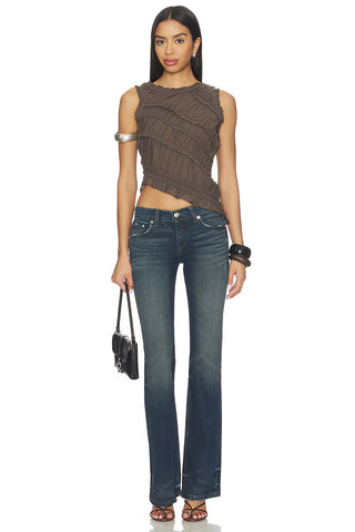Free People Pink Sands Smocked Top