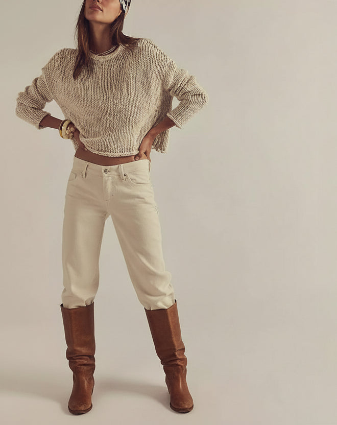 Free People Opal Sweater in Tea