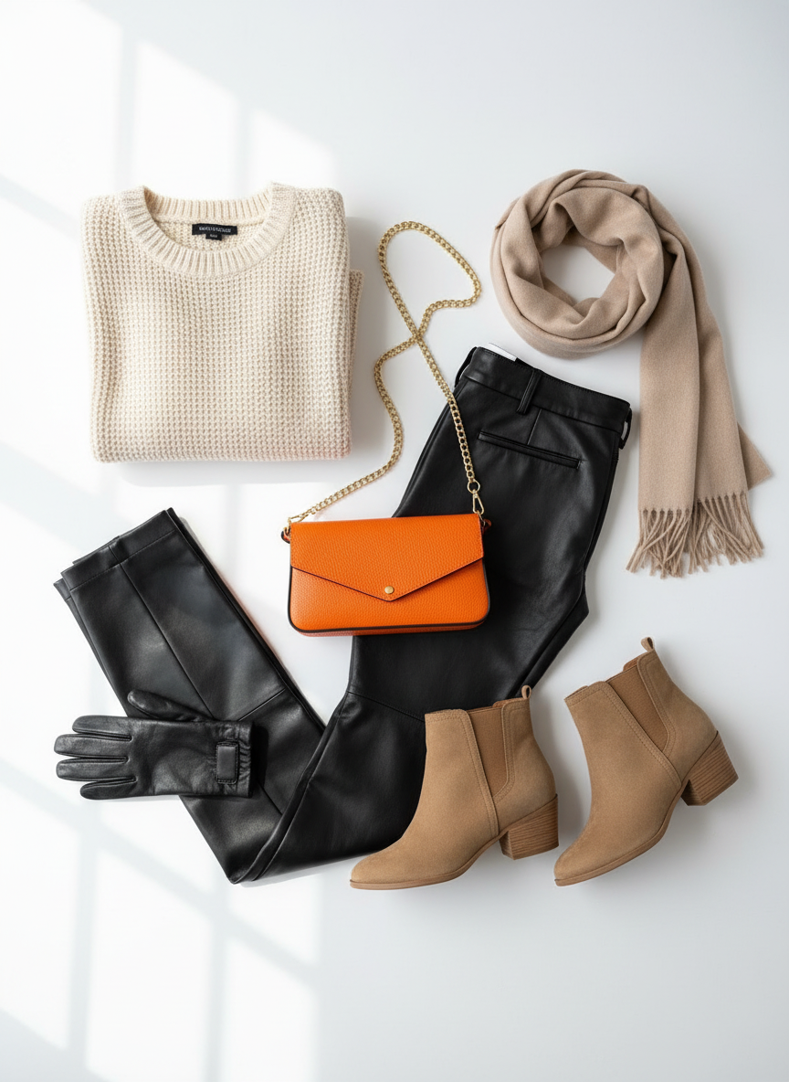 Cassie Clutch in Mandarin