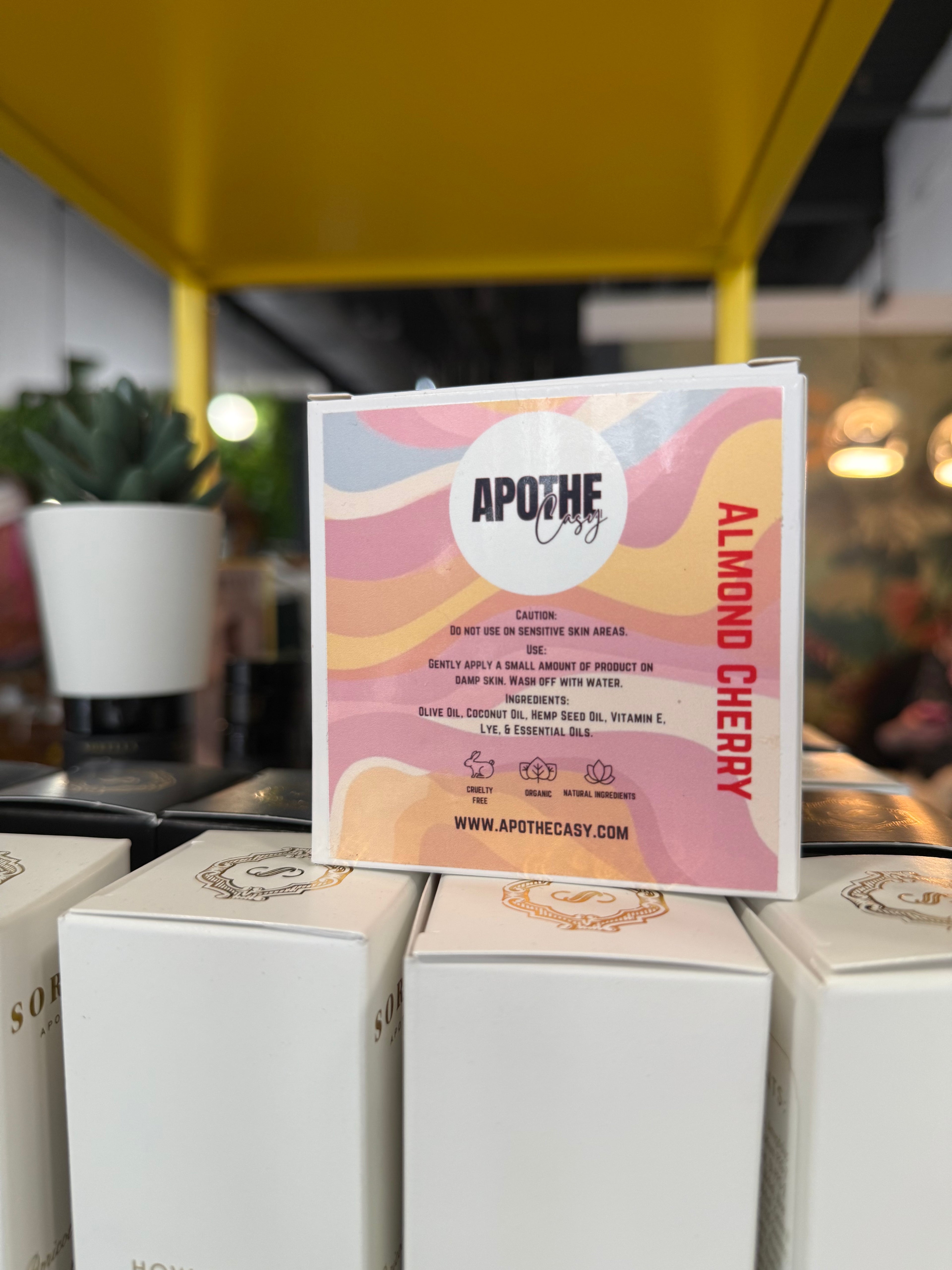 Apothecasy Almond Cherry Body Bar