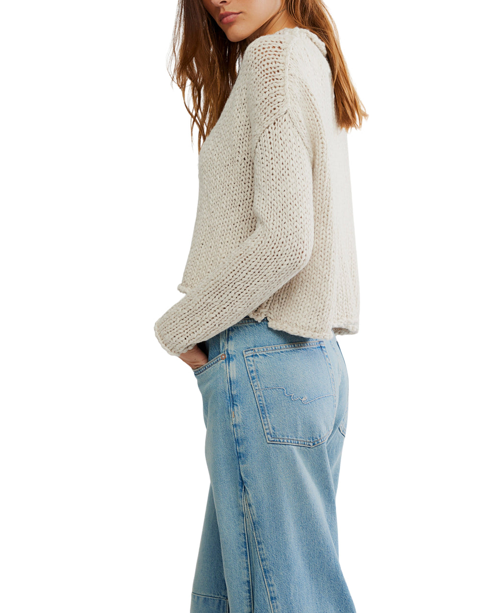 Free People Opal Sweater in Tea