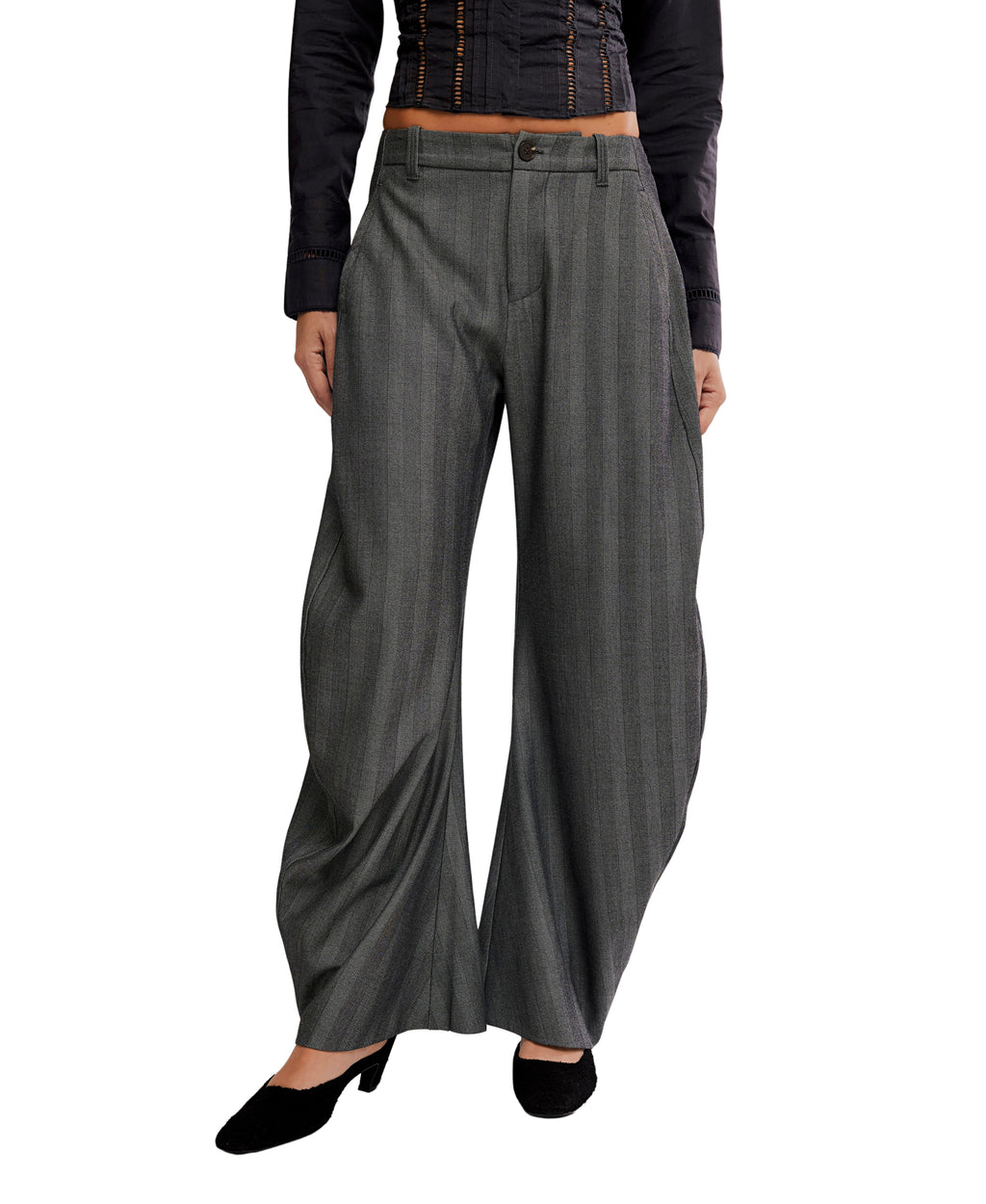 Free People Spotlight trouser in Gray