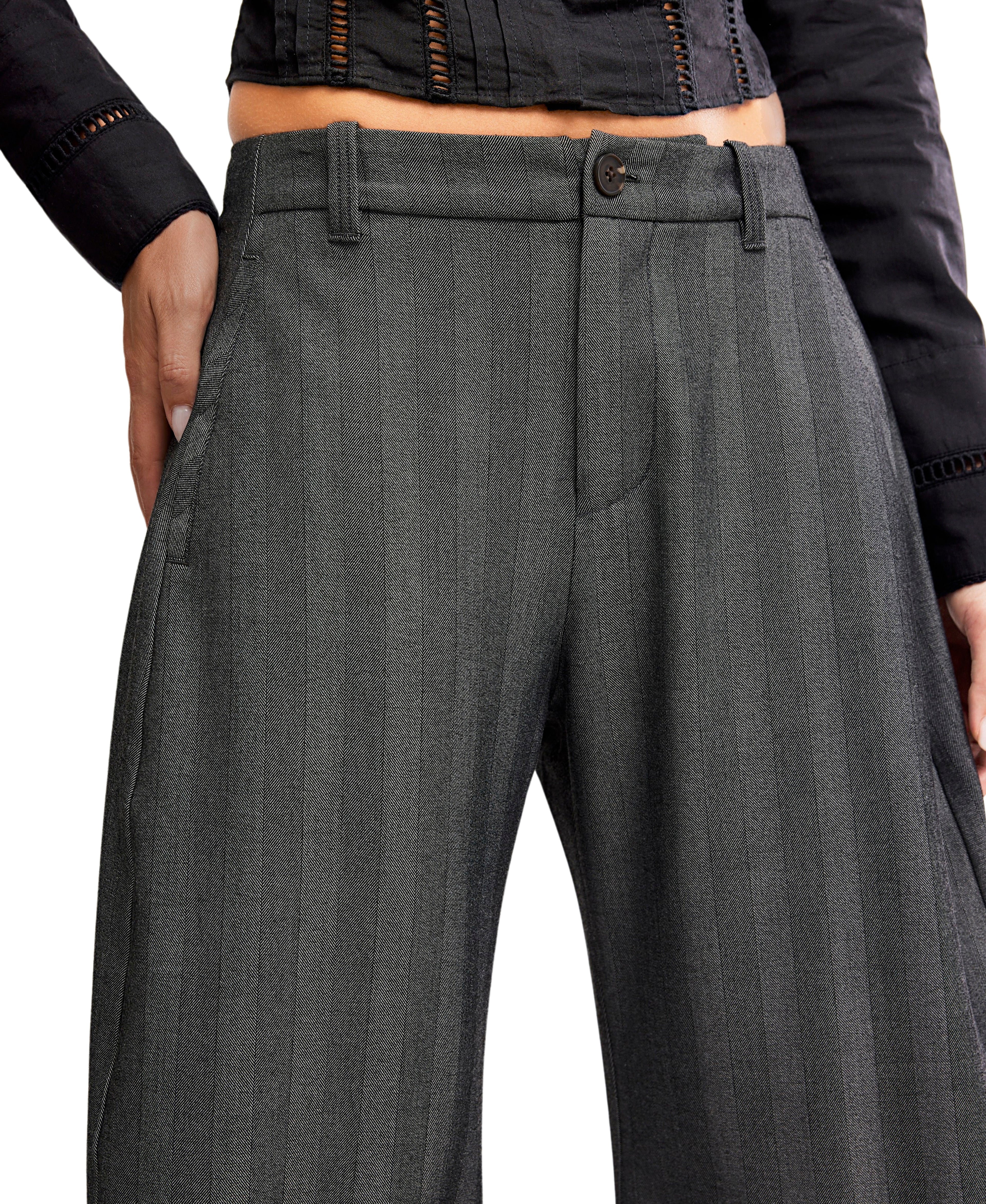 Free People Spotlight trouser in Gray