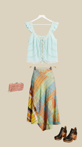 Free People Rivoli Midi Skirt