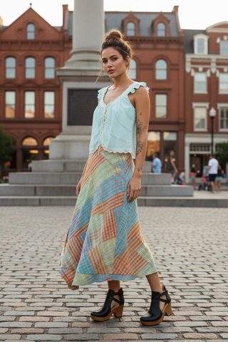 Free People Rivoli Midi Skirt