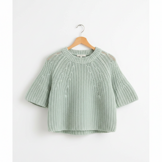 Free People Amy Sweater Tee in Cameo Green
