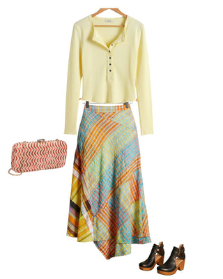 Free People Rivoli Midi Skirt