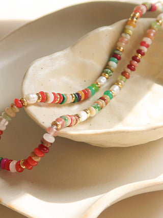 Boho Color Beaded Necklace